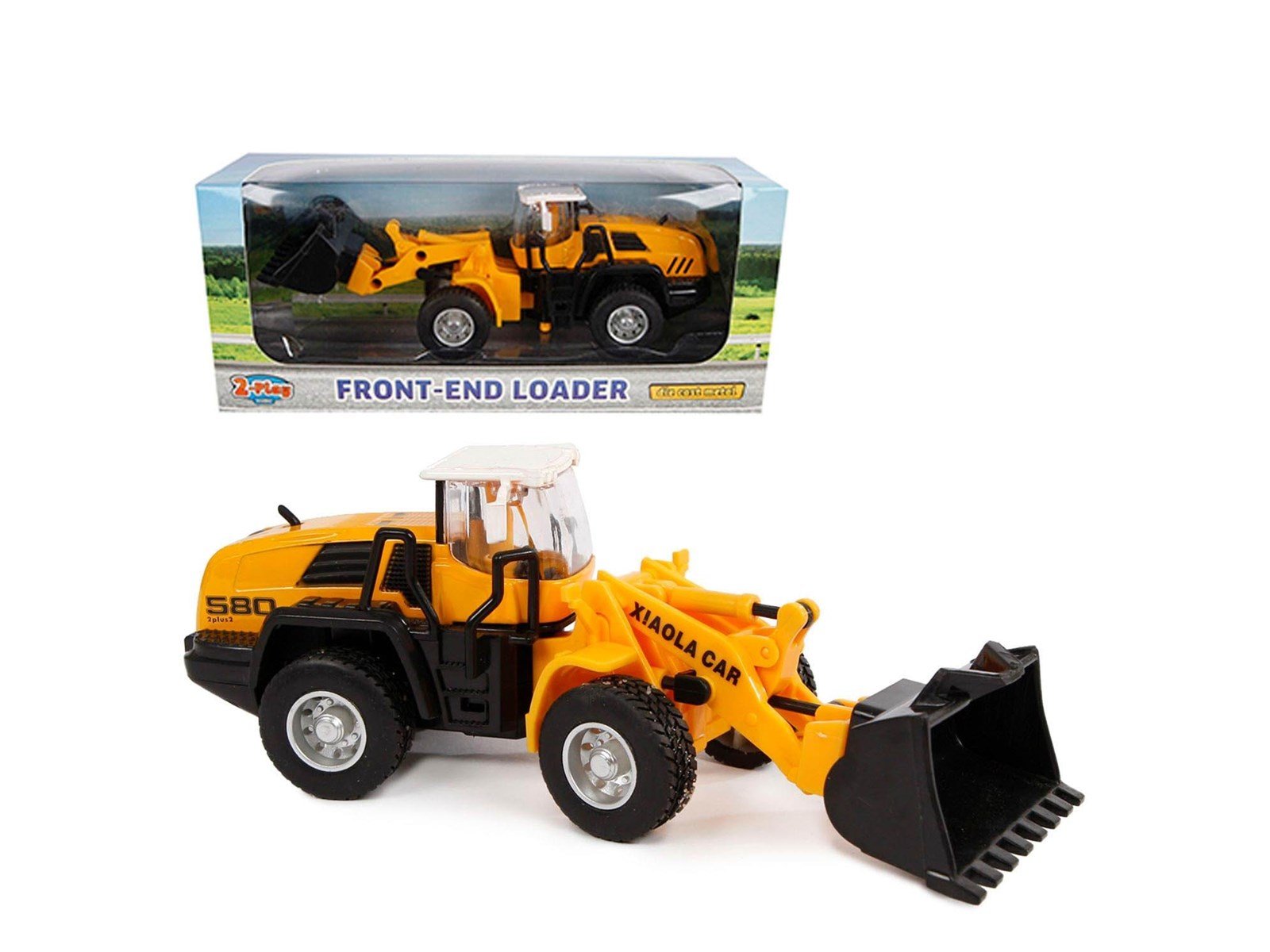 2-Play Traffic 2-Play Die-cast Work Vehicle with Shovel 16cm 2-Play Traffic 2-Play Die-cast Work Vehicle with Shovel 16cm